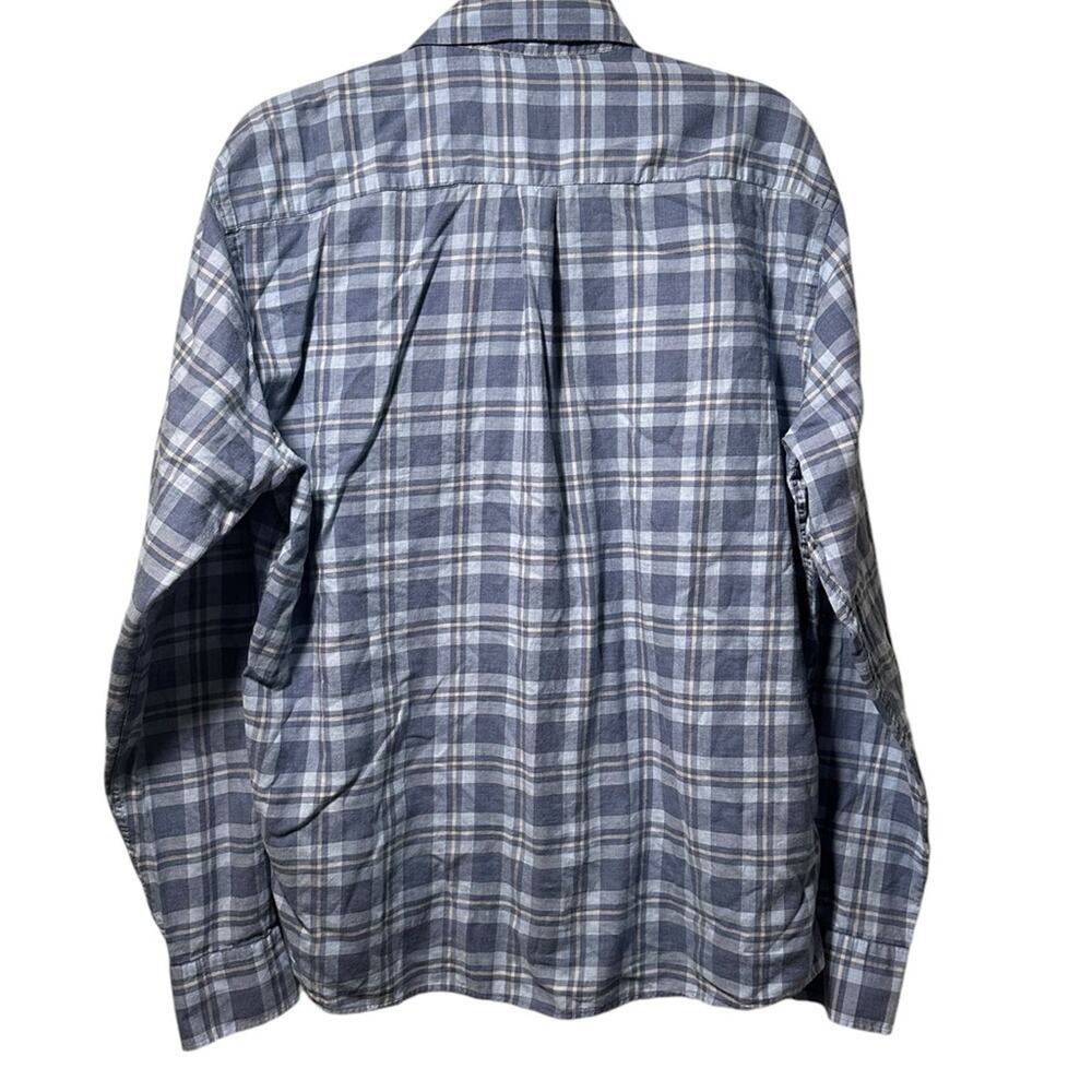 Peter Millar Long Sleeve Tartan Plaid Button Front Soft Cotton Size Large - Picture 3 of 5